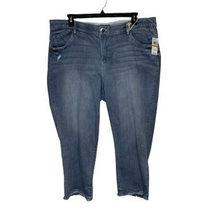 Democracy Luxe Touch Premium”Ab” Solutions High Rise Slim Straight Jeans…